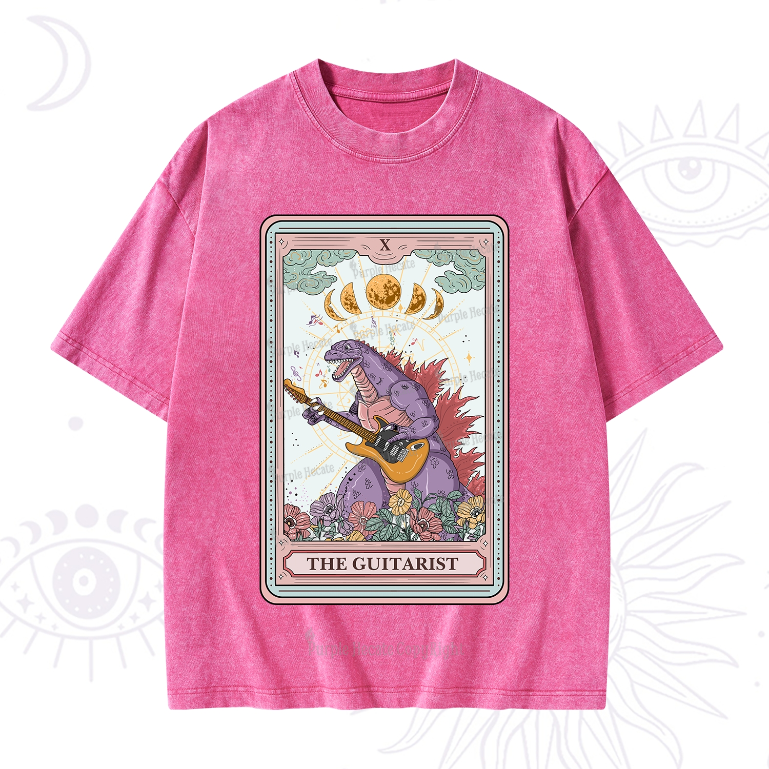 Purplehecate The Guitarist Tarot Washed T-Shirt