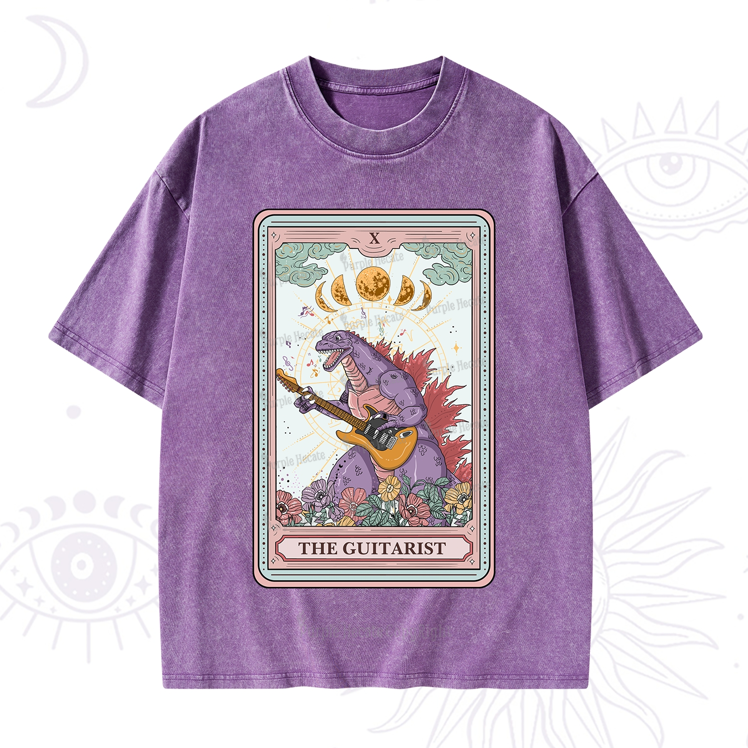 Purplehecate The Guitarist Tarot Washed T-Shirt