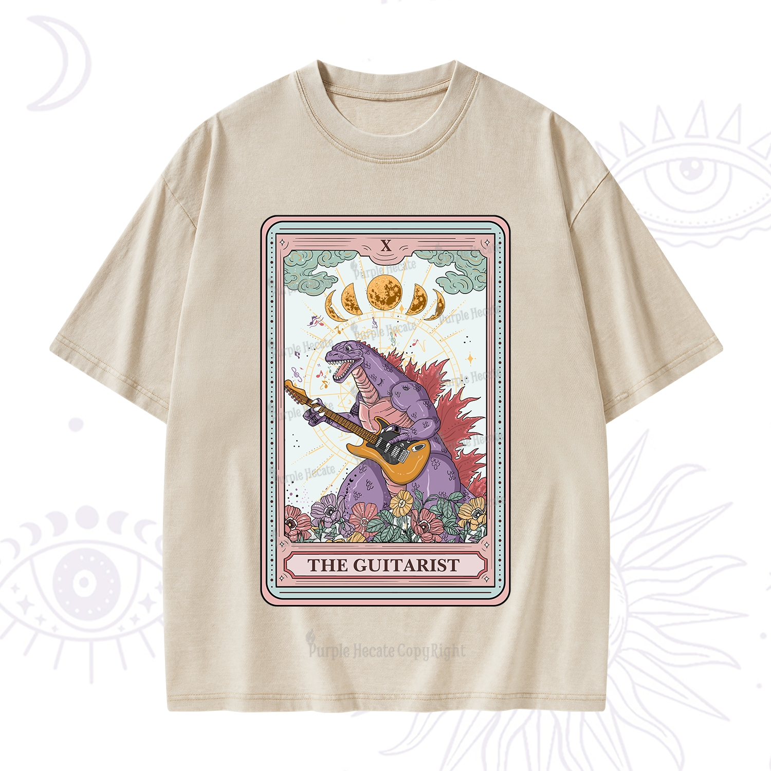 Purplehecate The Guitarist Tarot Washed T-Shirt