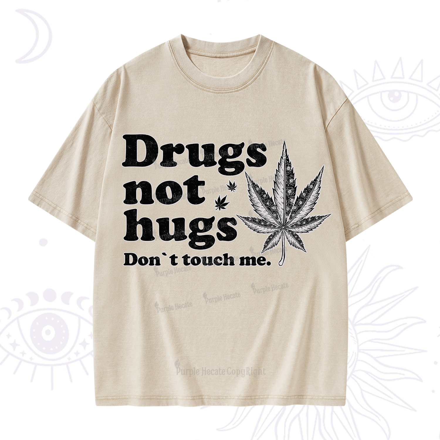 Purplehecate Don't Touch Me Washed T-Shirt