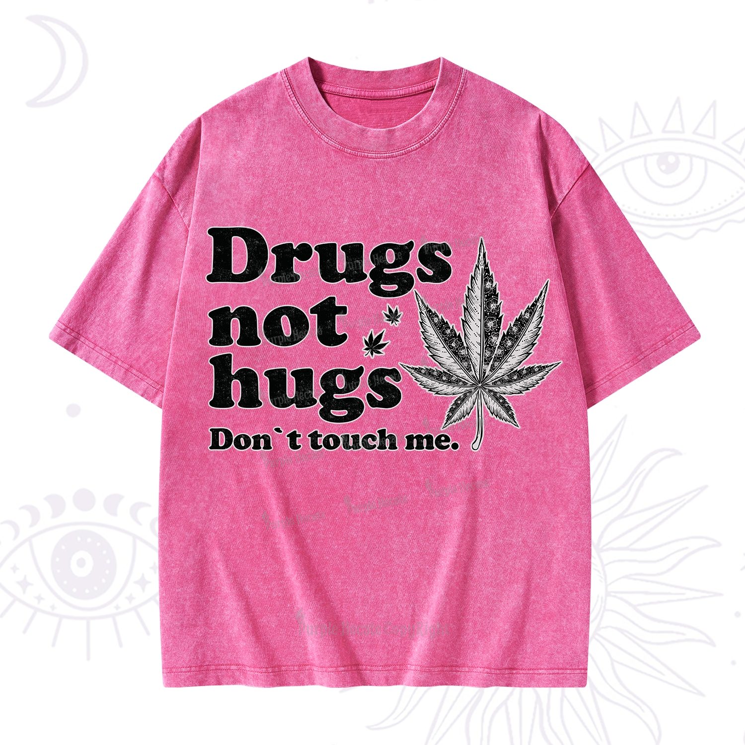 Purplehecate Don't Touch Me Washed T-Shirt
