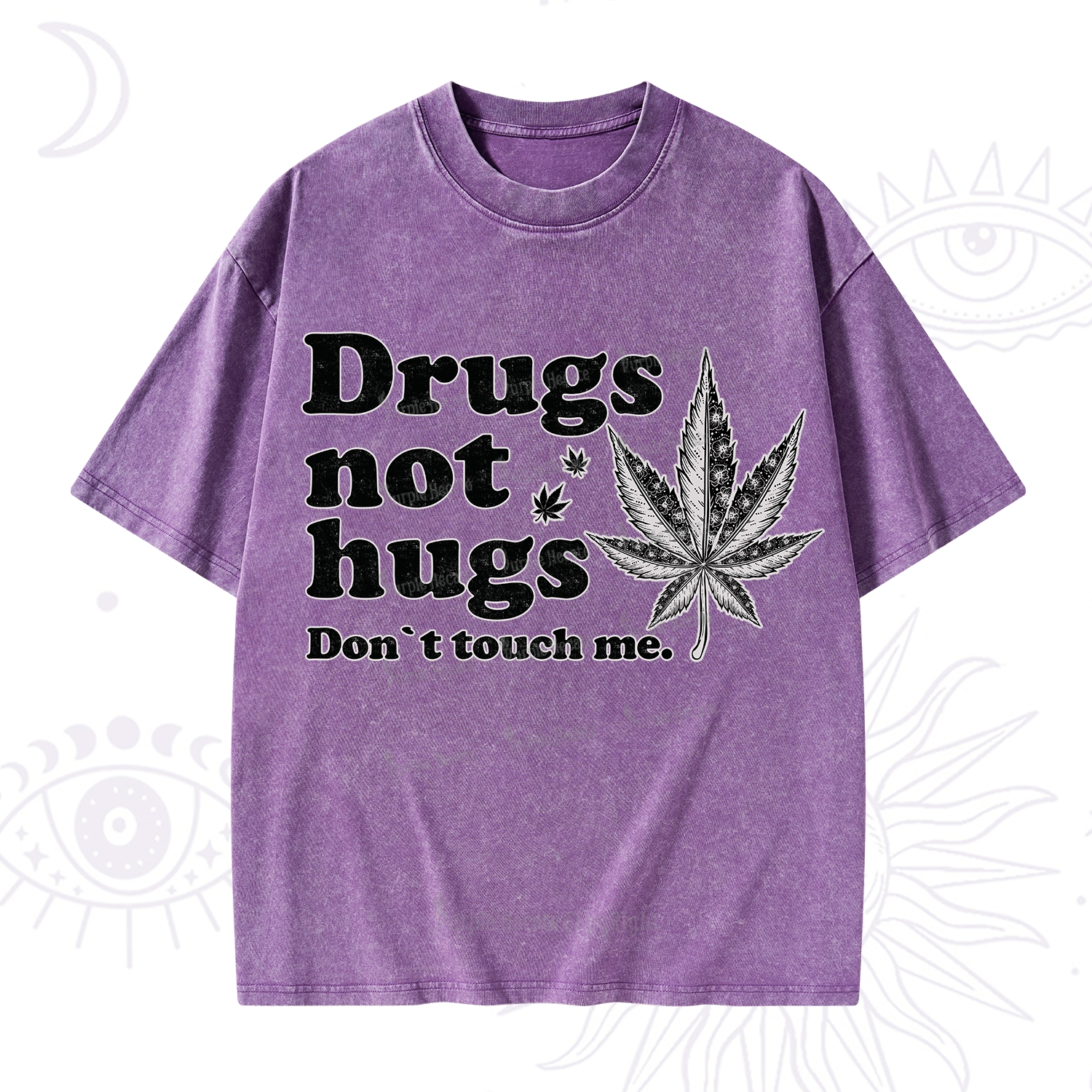 Purplehecate Don't Touch Me Washed T-Shirt
