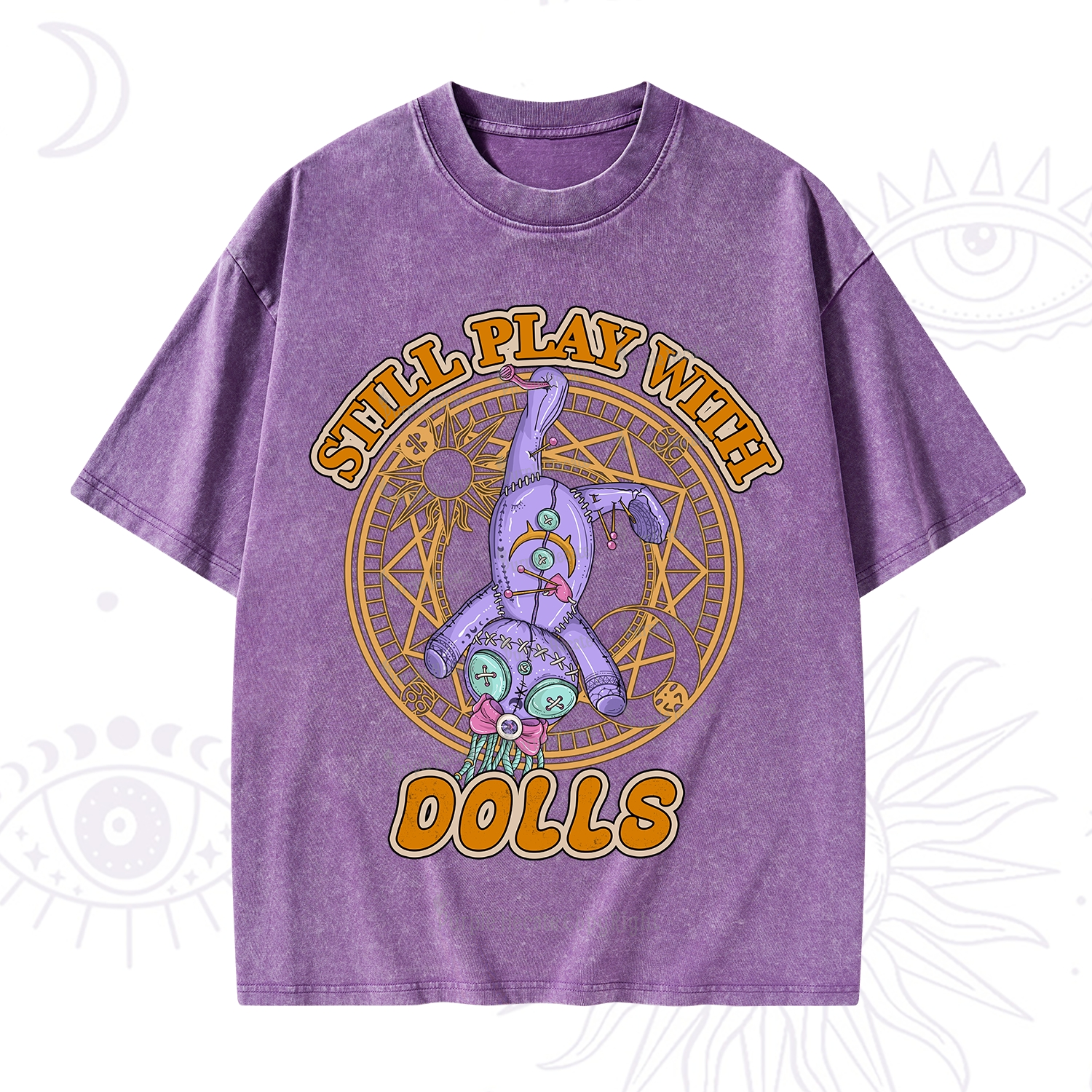 Purplehecate Still Plays With Dolls Washed T-Shirt