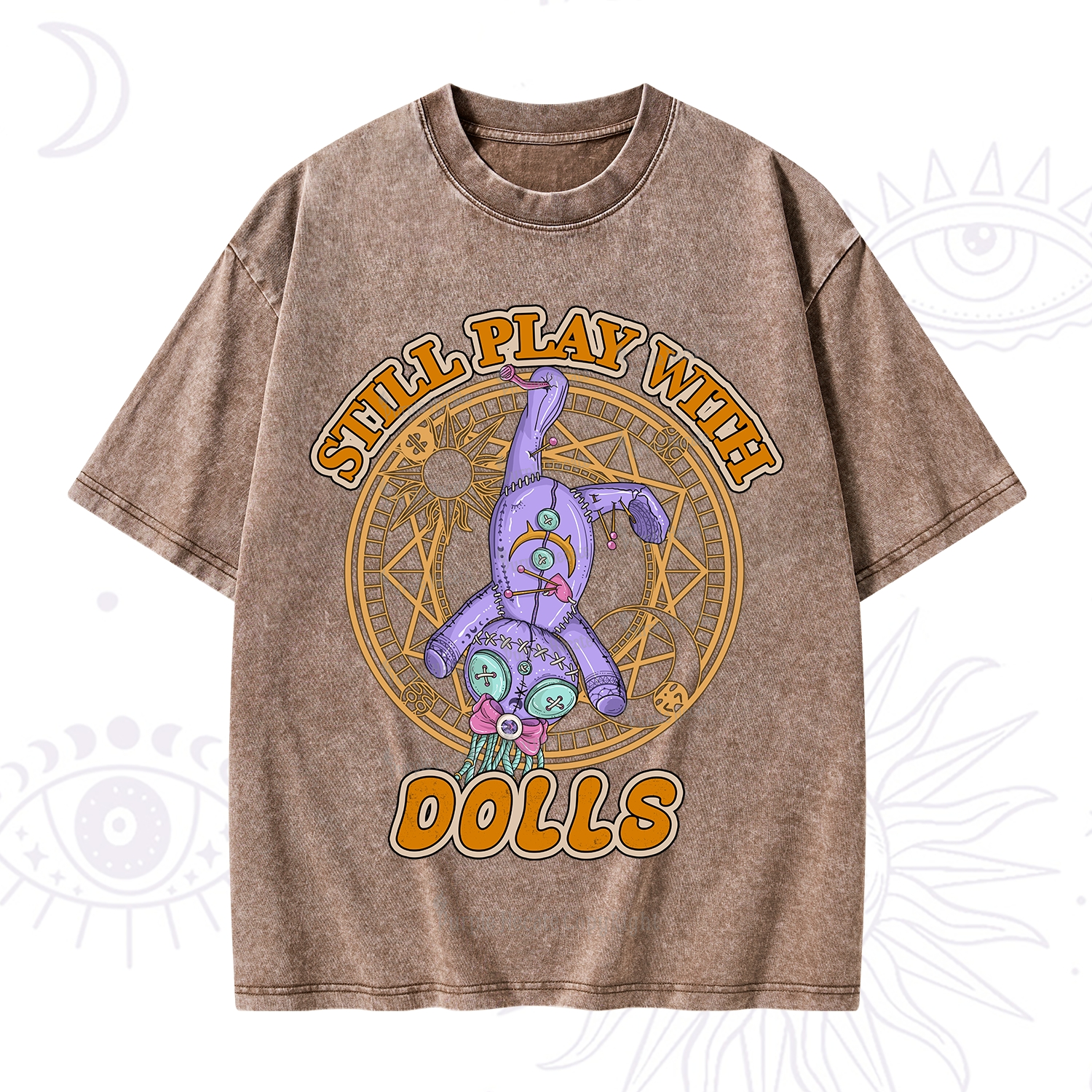 Purplehecate Still Plays With Dolls Washed T-Shirt