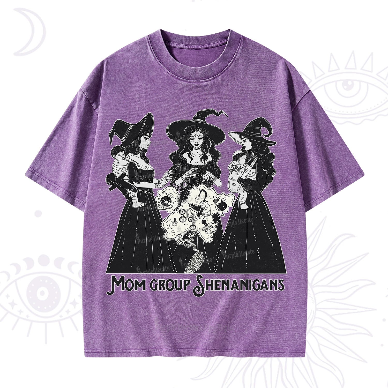 Purplehecate Mom Group Shenanigans Washed T-Shirt