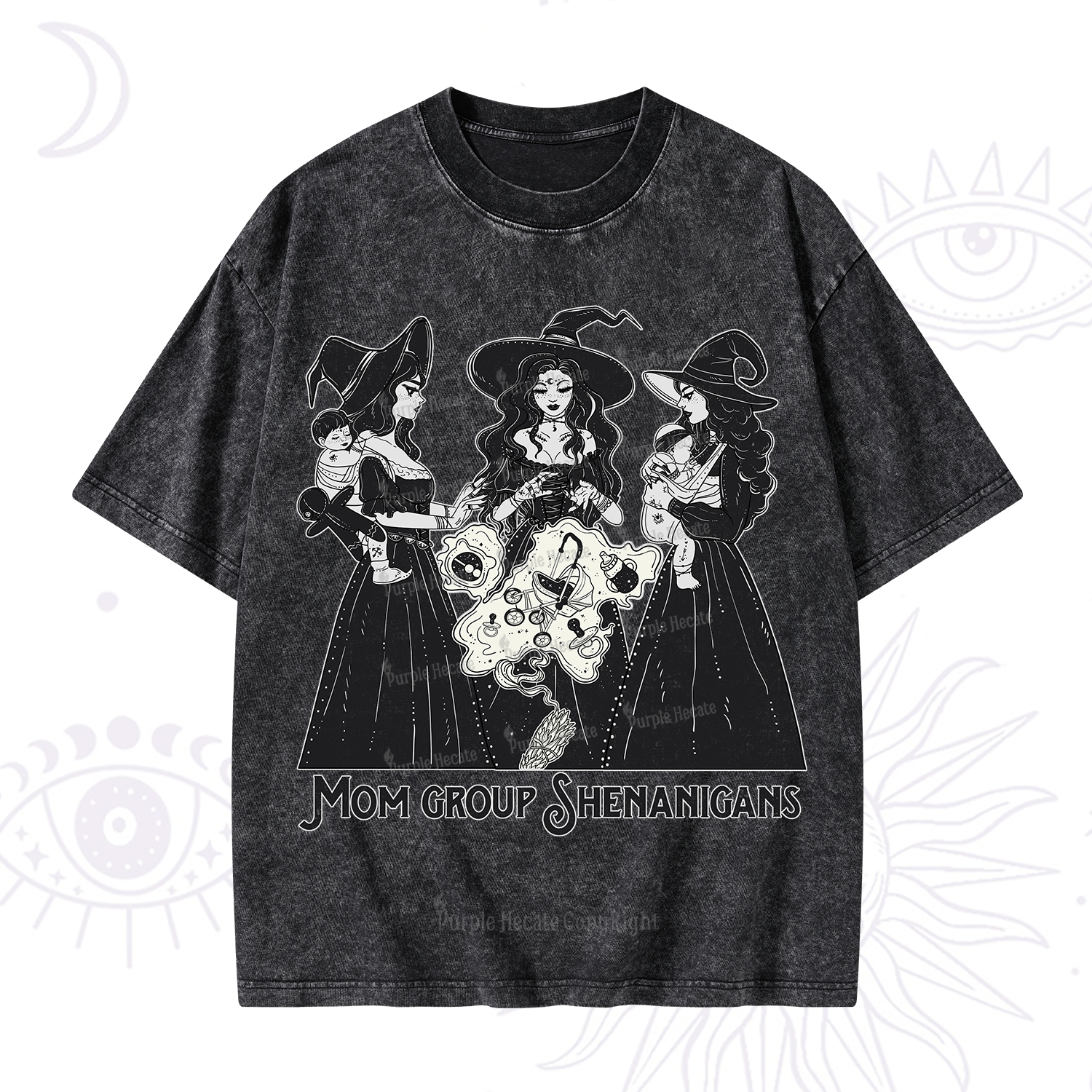 Purplehecate Mom Group Shenanigans Washed T-Shirt