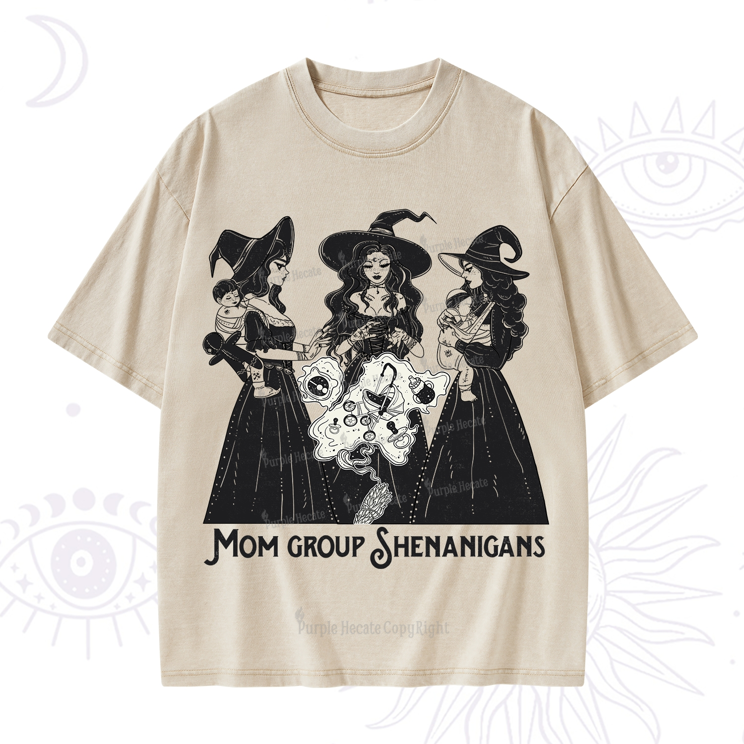 Purplehecate Mom Group Shenanigans Washed T-Shirt