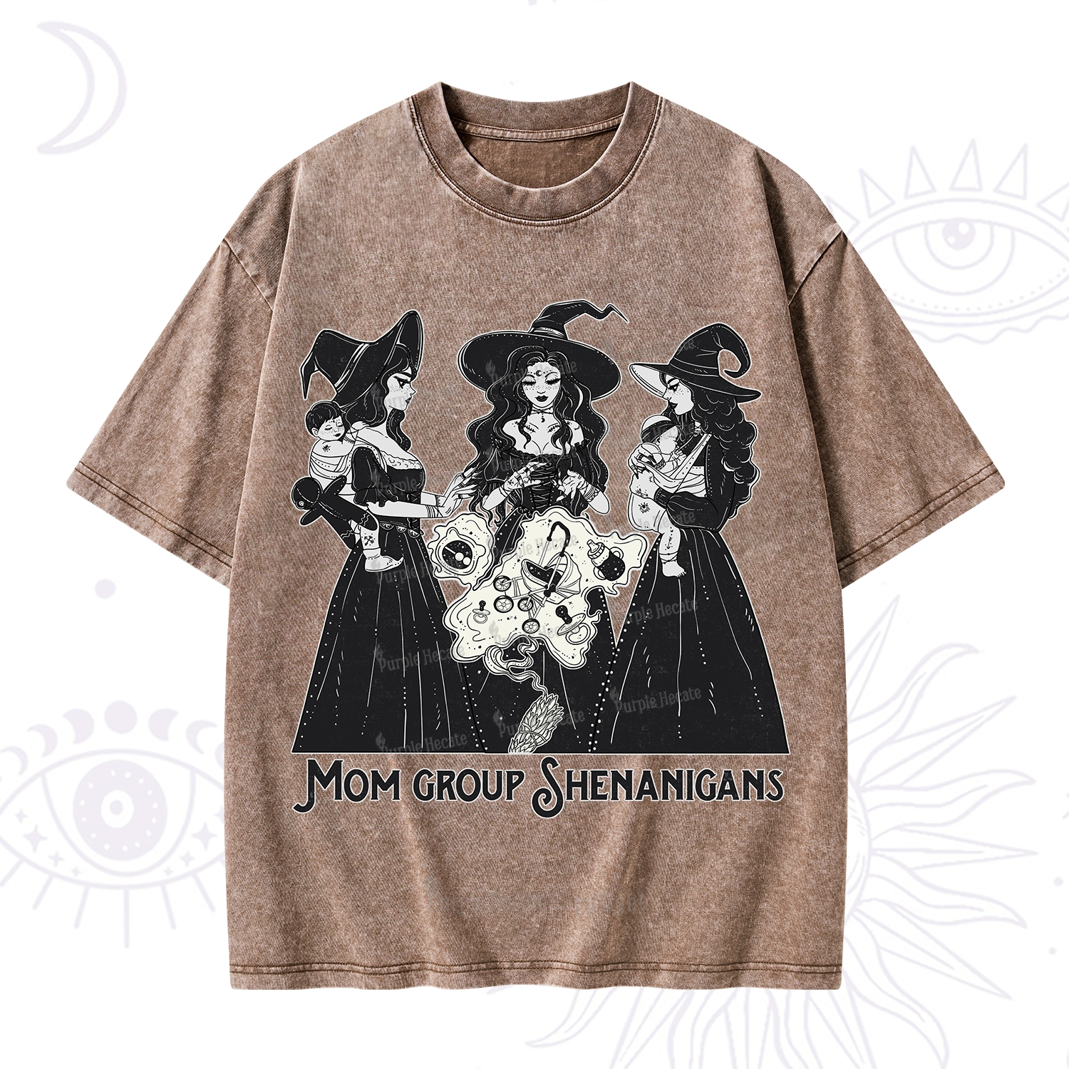 Purplehecate Mom Group Shenanigans Washed T-Shirt