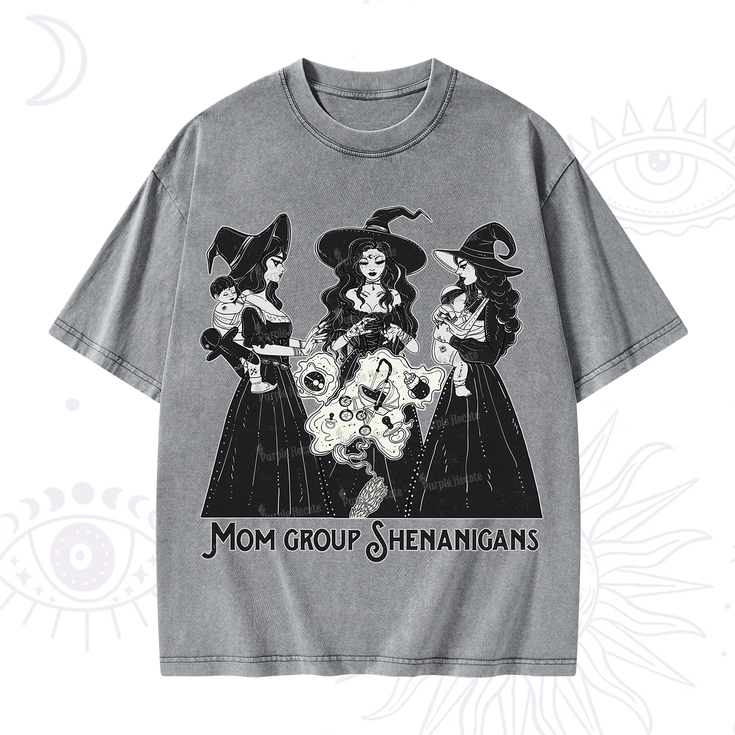 Purplehecate Mom Group Shenanigans Washed T-Shirt