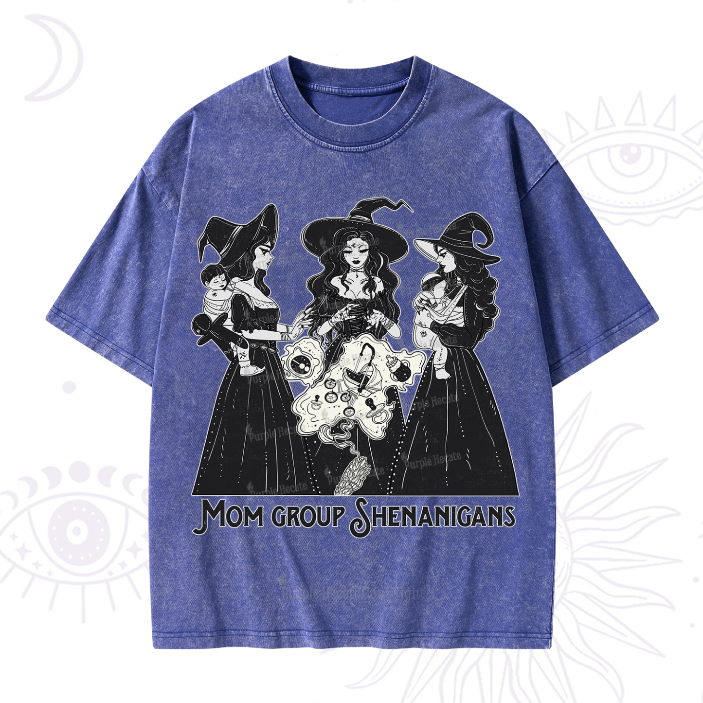 Purplehecate Mom Group Shenanigans Washed T-Shirt