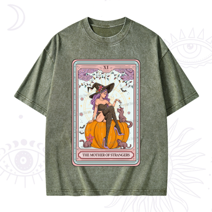 Purplehecate The Mother Of Strangers Tarot Washed T-Shirt