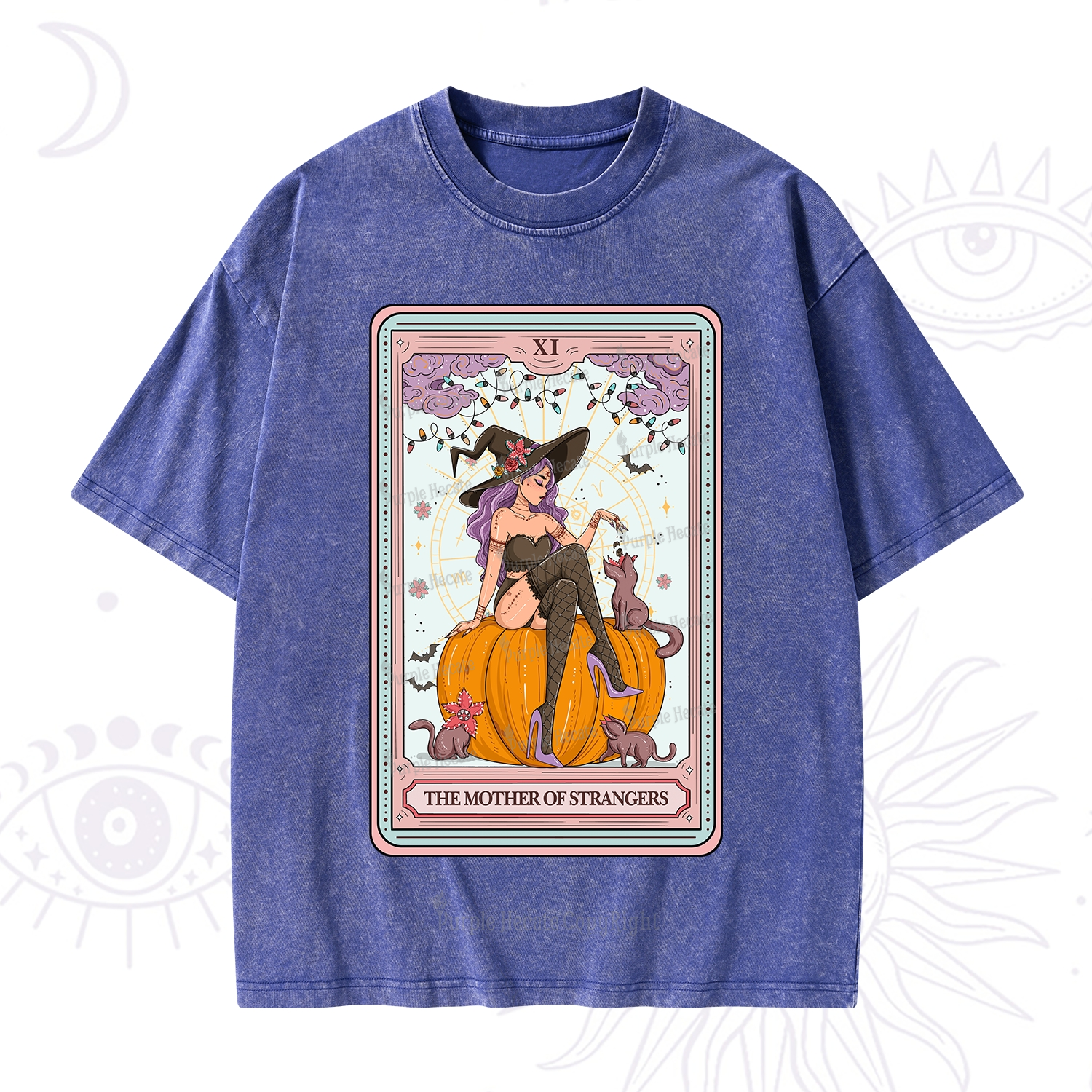 Purplehecate The Mother Of Strangers Tarot Washed T-Shirt