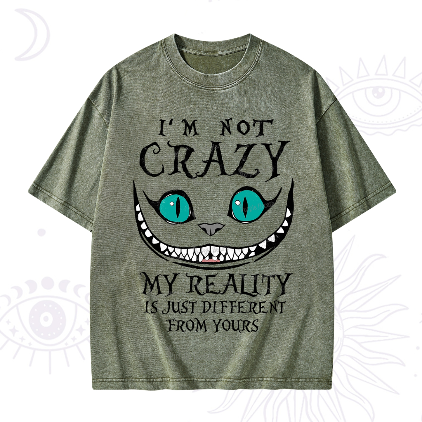 Purplehecate I'm Not Crazy My Reality Is Just Washed T-Shirt