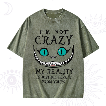 Purplehecate I'm Not Crazy My Reality Is Just Washed T-Shirt