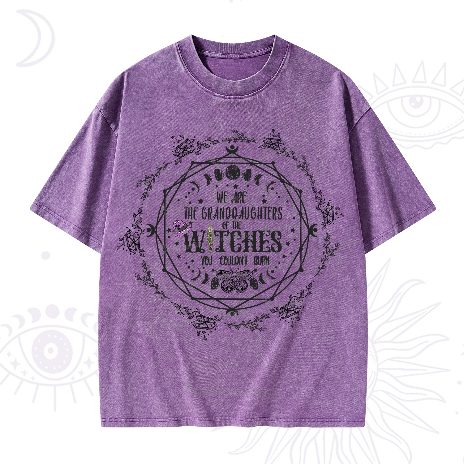 Purplehecate We Are the Granddaughters of the Witches You Could Not Burn Washed T-Shirt