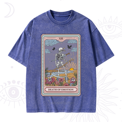Purplehecate The Death Of Emotion Tarot Washed T-Shirt