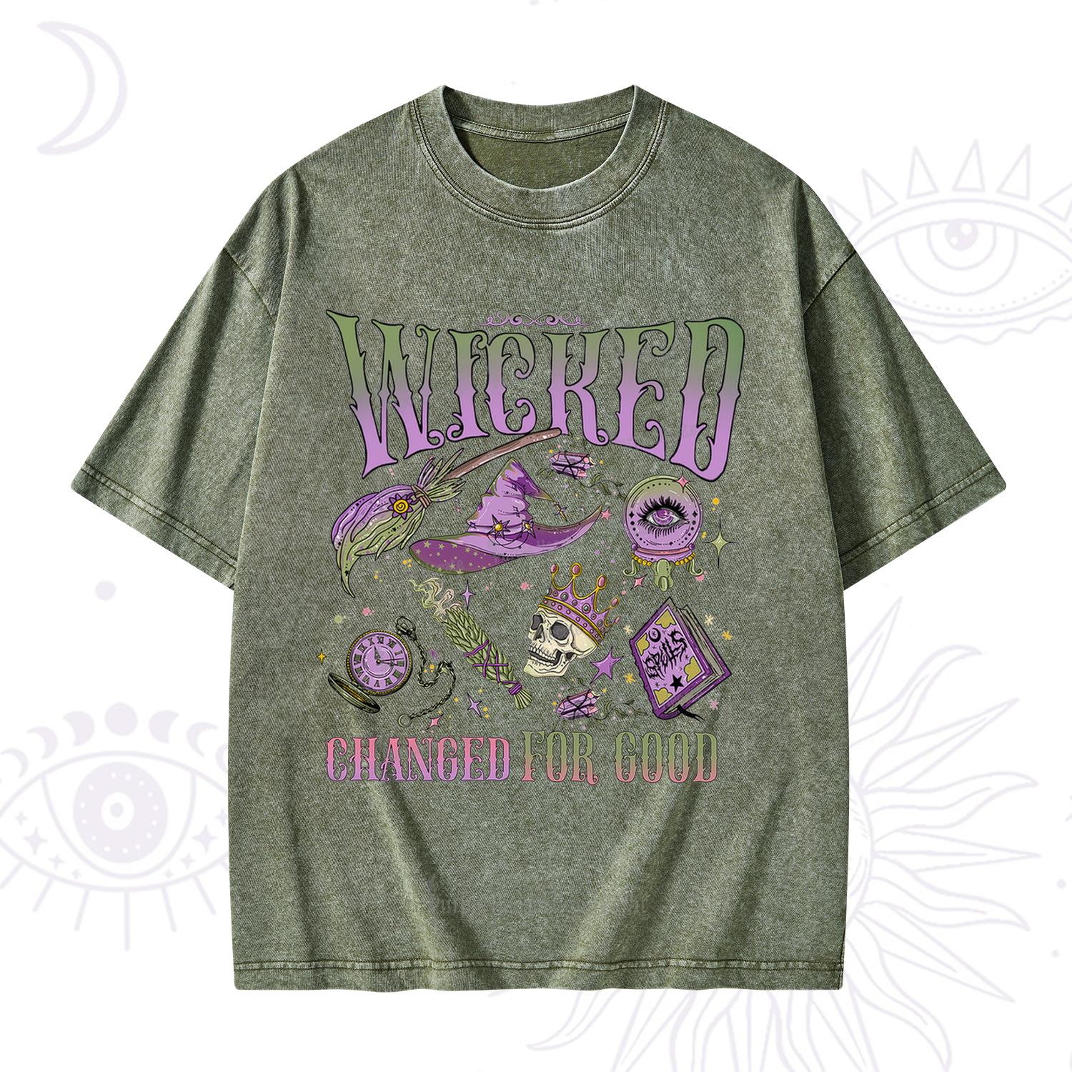 Purplehecate Wicked Changed For Good Washed T-Shirt