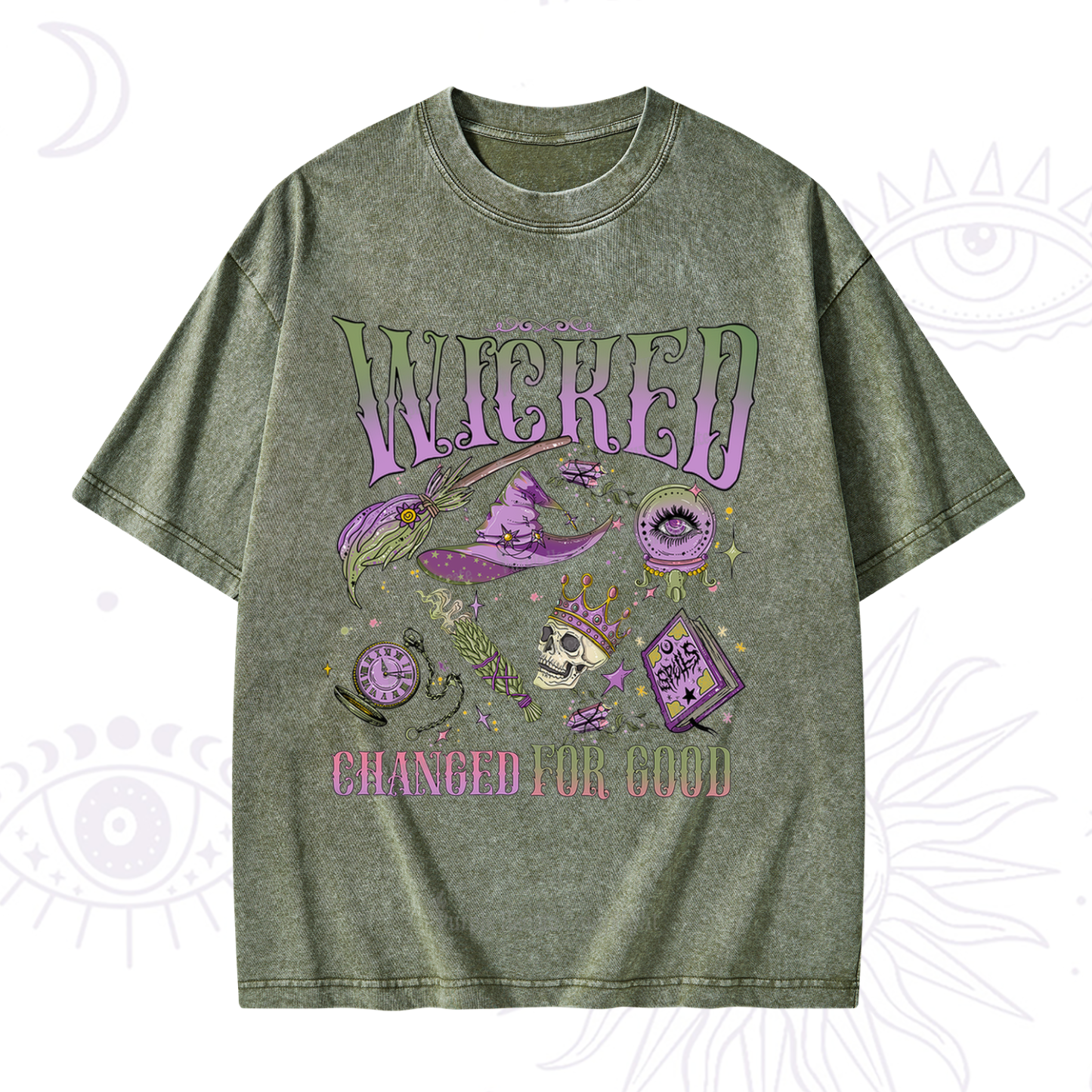 Purplehecate Wicked Changed For Good Washed T-Shirt