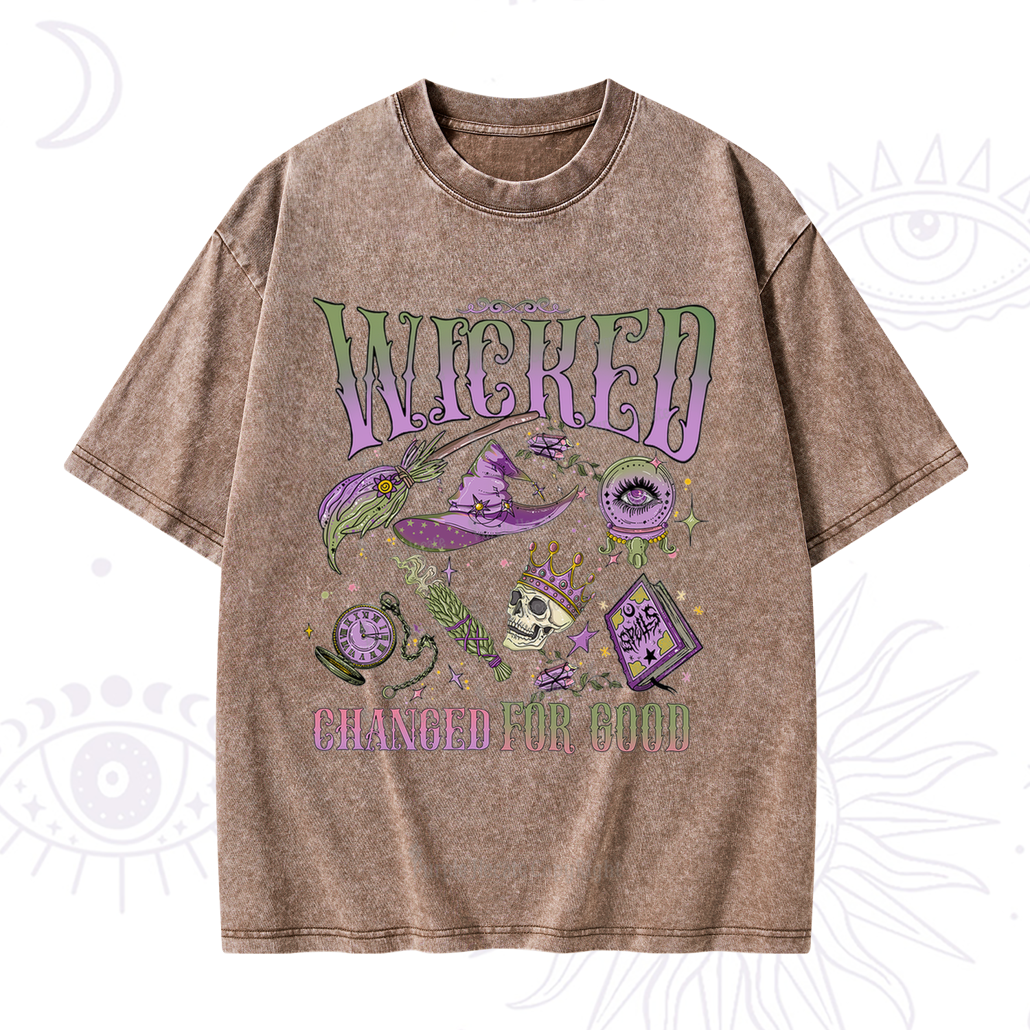 Purplehecate Wicked Changed For Good Washed T-Shirt