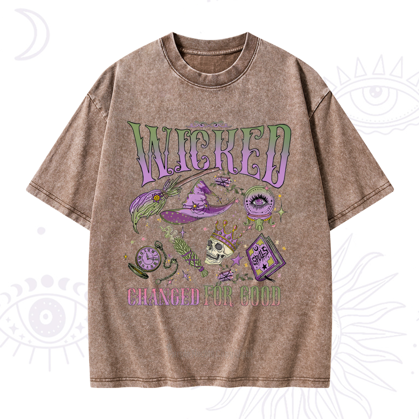 Purplehecate Wicked Changed For Good Washed T-Shirt