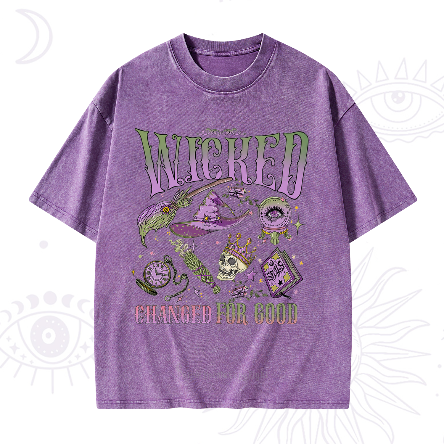 Purplehecate Wicked Changed For Good Washed T-Shirt