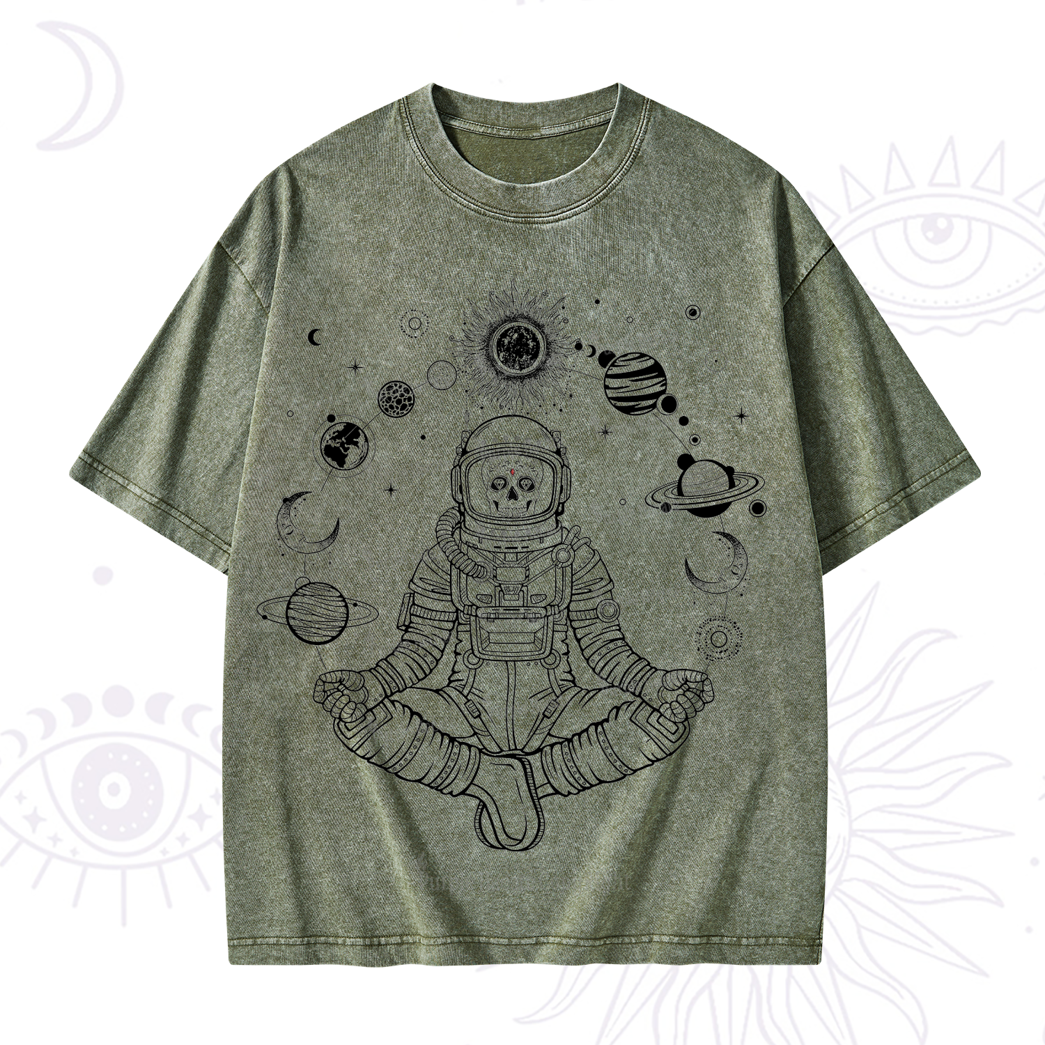 Purplehecate Cosmic Meditator Washed T-Shirt