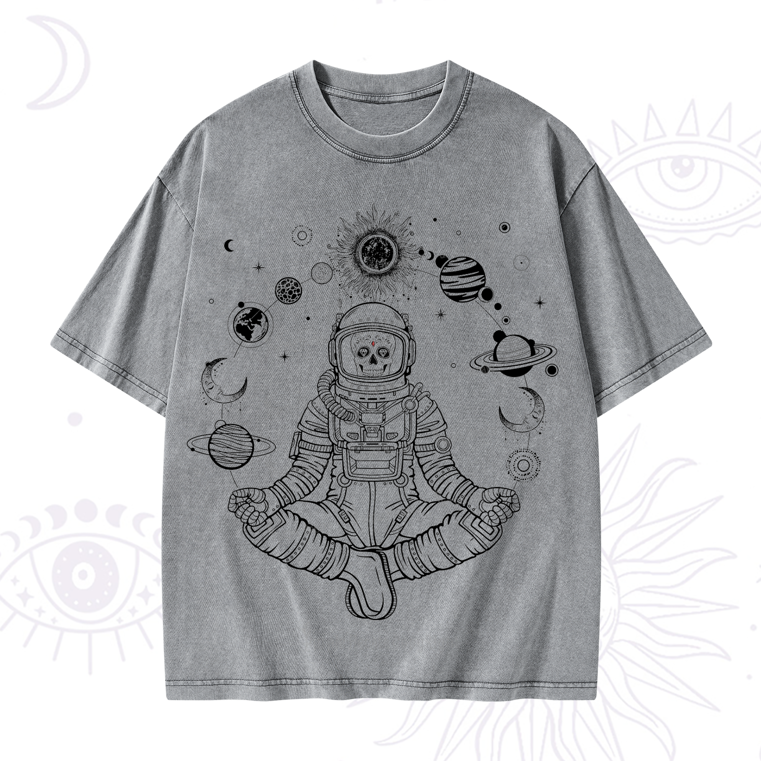 Purplehecate Cosmic Meditator Washed T-Shirt