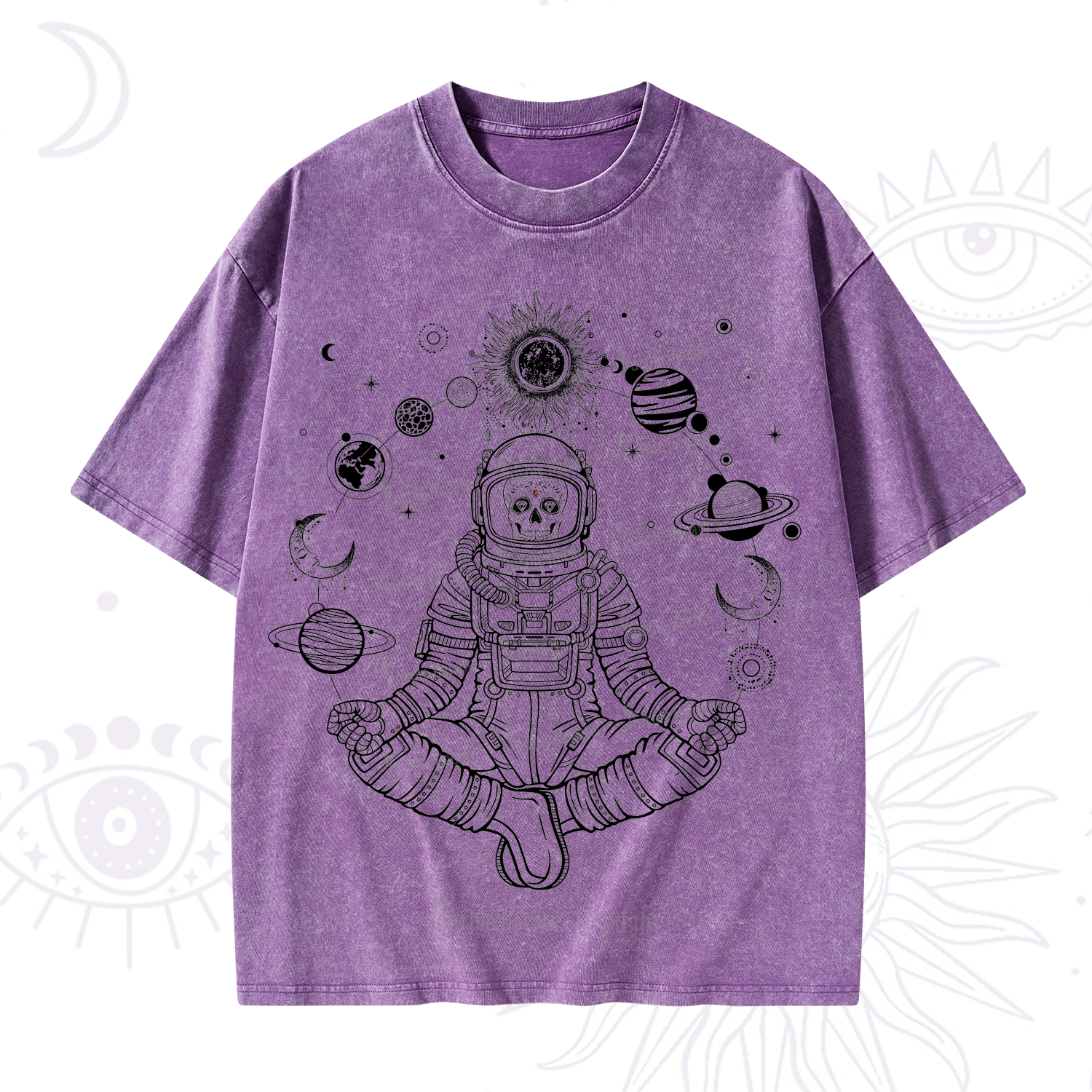Purplehecate Cosmic Meditator Washed T-Shirt