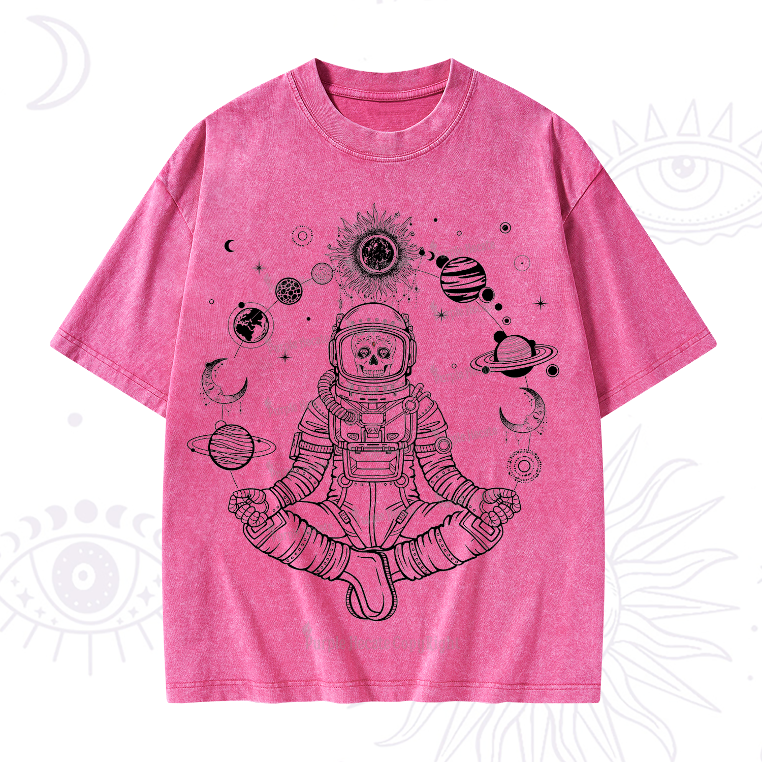 Purplehecate Cosmic Meditator Washed T-Shirt