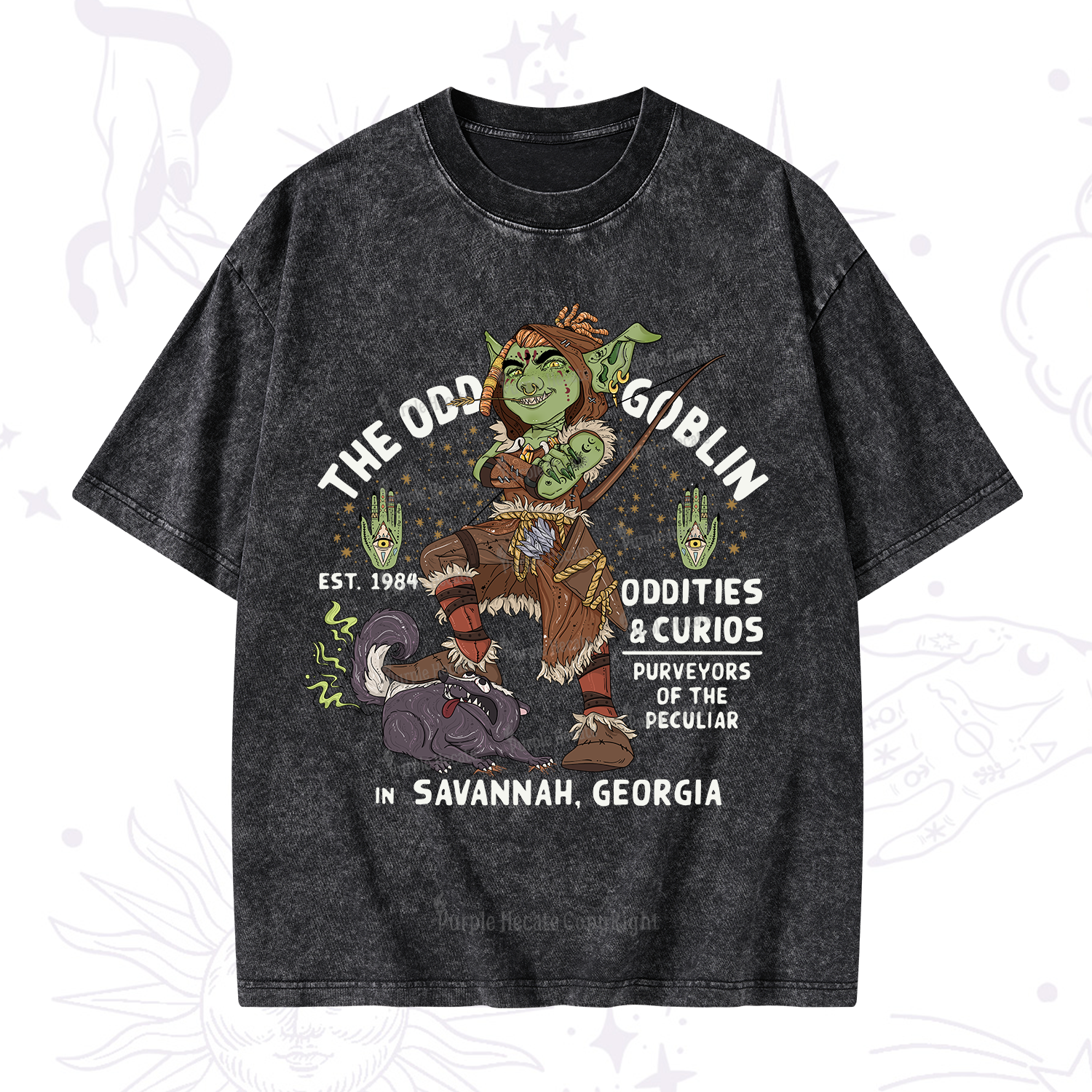 Purplehecate The Odd Goblin Washed T-Shirt