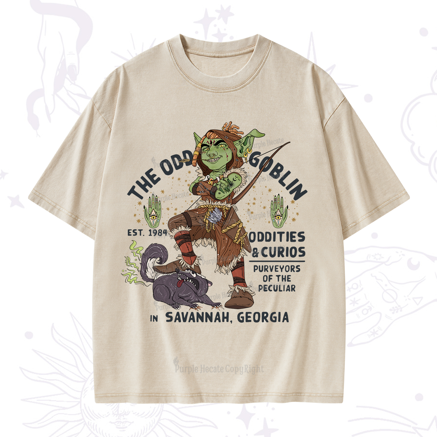 Purplehecate The Odd Goblin Washed T-Shirt