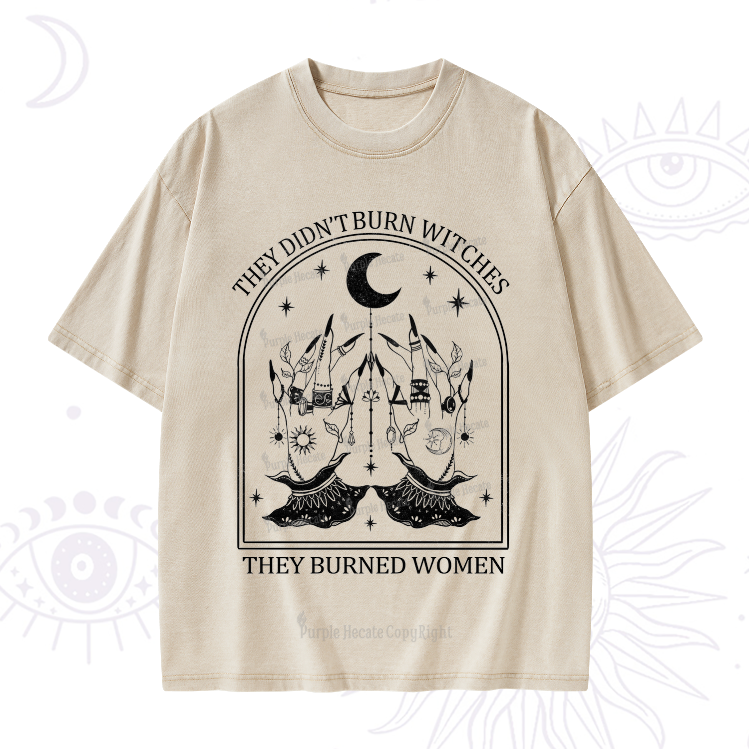 Purplehecate They Didn't Burn Witches Washed T-Shirt