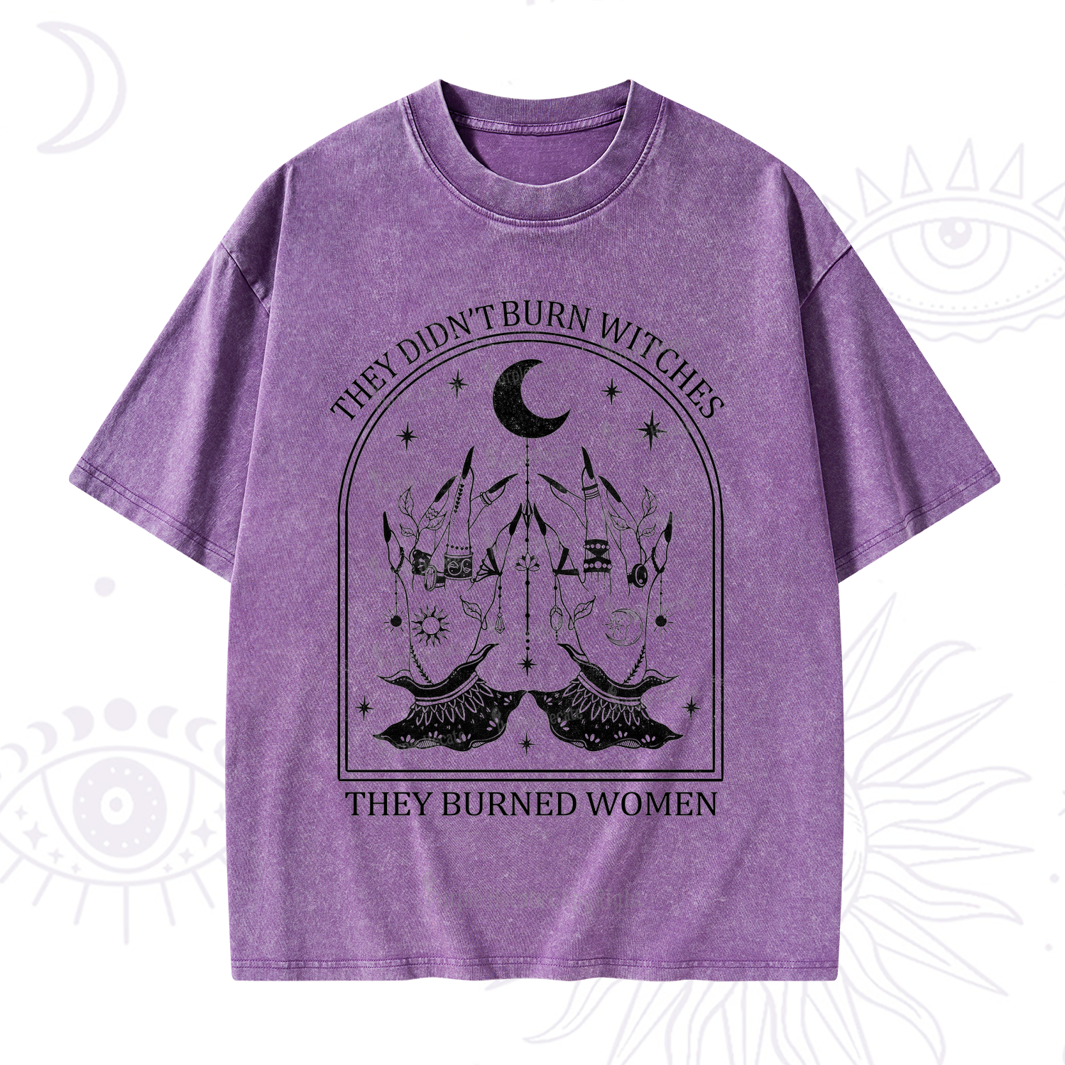 Purplehecate They Didn't Burn Witches Washed T-Shirt