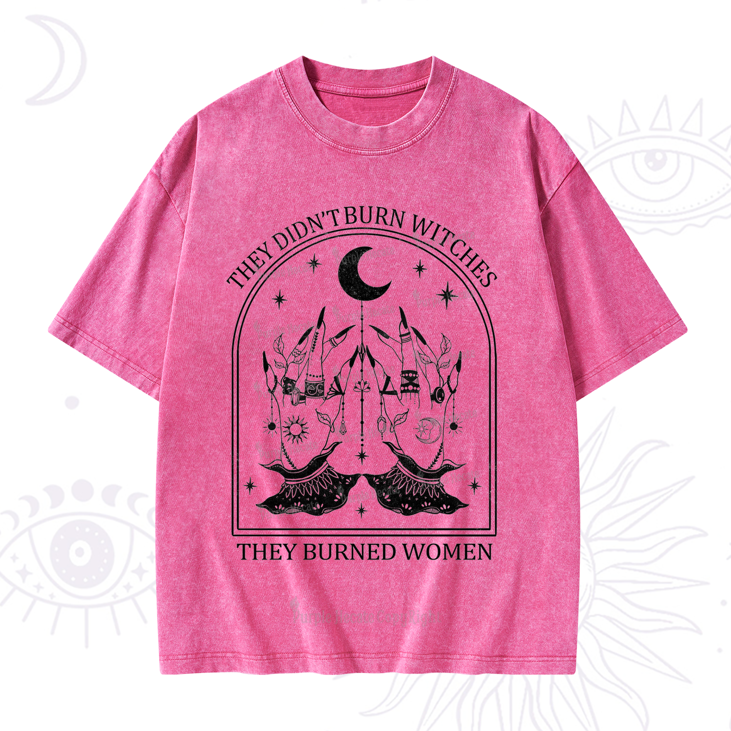 Purplehecate They Didn't Burn Witches Washed T-Shirt