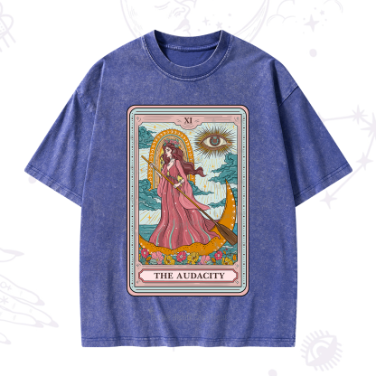 Purplehecate The Audacity Goddess Tarot Washed T-Shirt