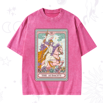 Purplehecate The Audacity Tarot Card Washed T-Shirt