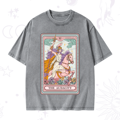 Purplehecate The Audacity Tarot Card Washed T-Shirt