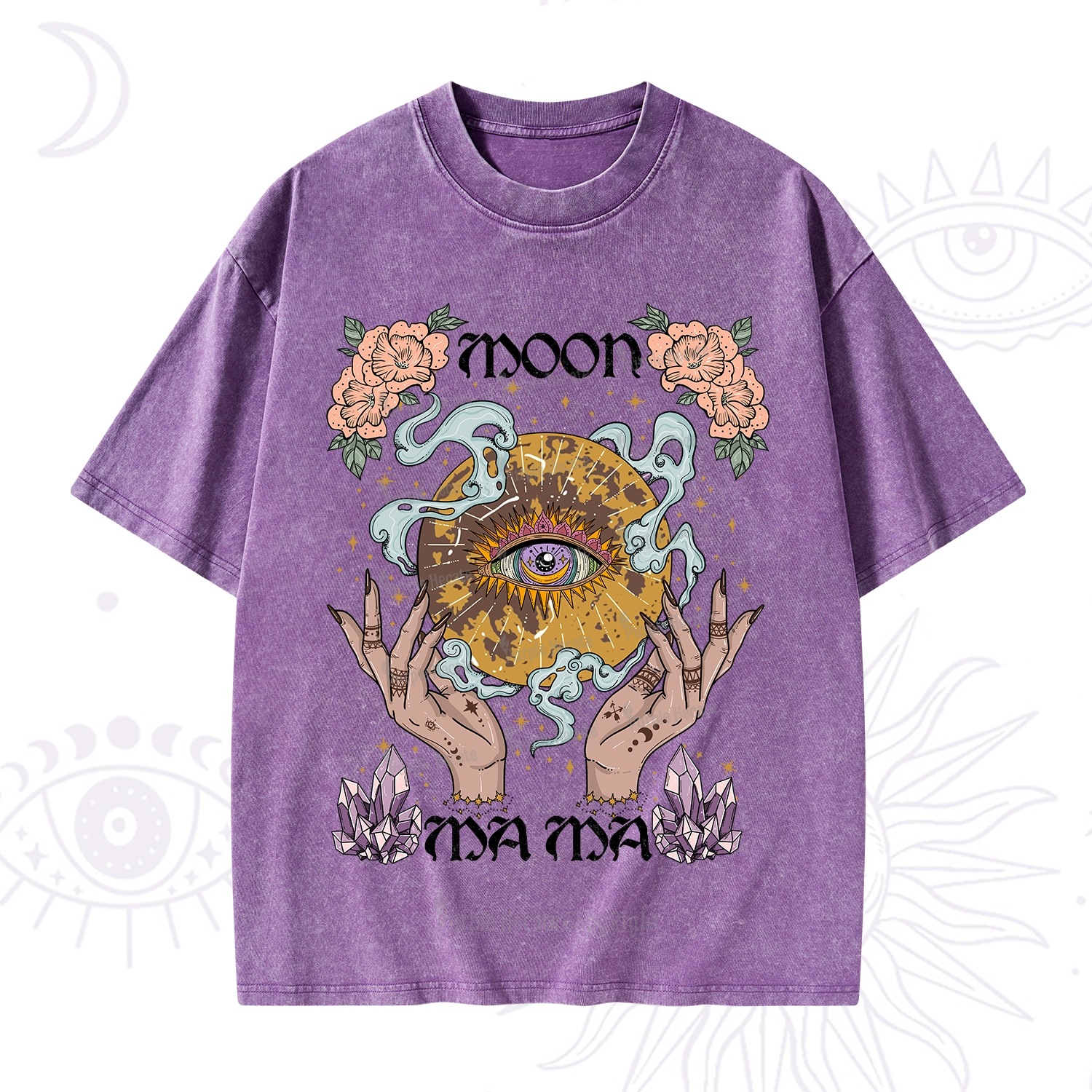 Purplehecate Moon Mama Washed T-Shirt