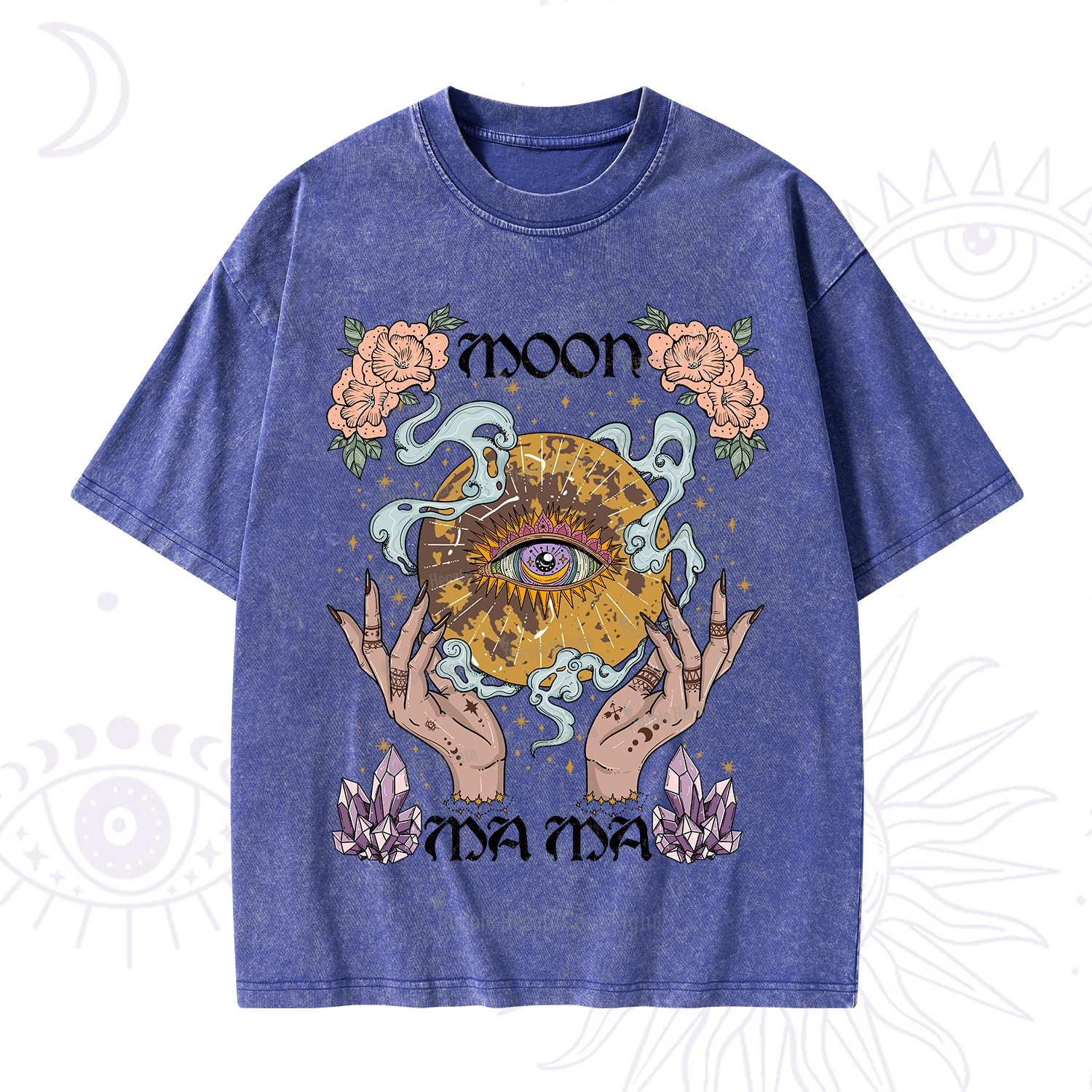 Purplehecate Moon Mama Washed T-Shirt