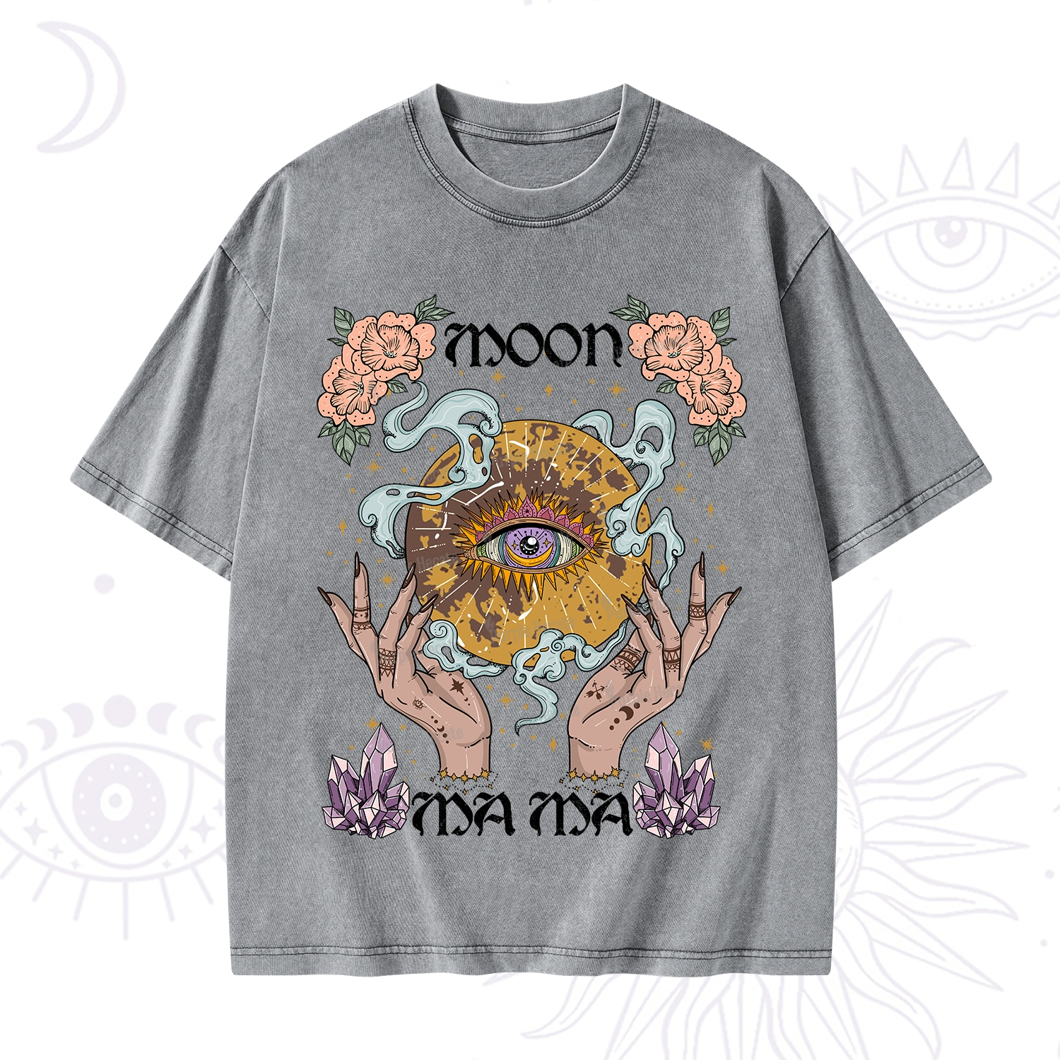 Purplehecate Moon Mama Washed T-Shirt