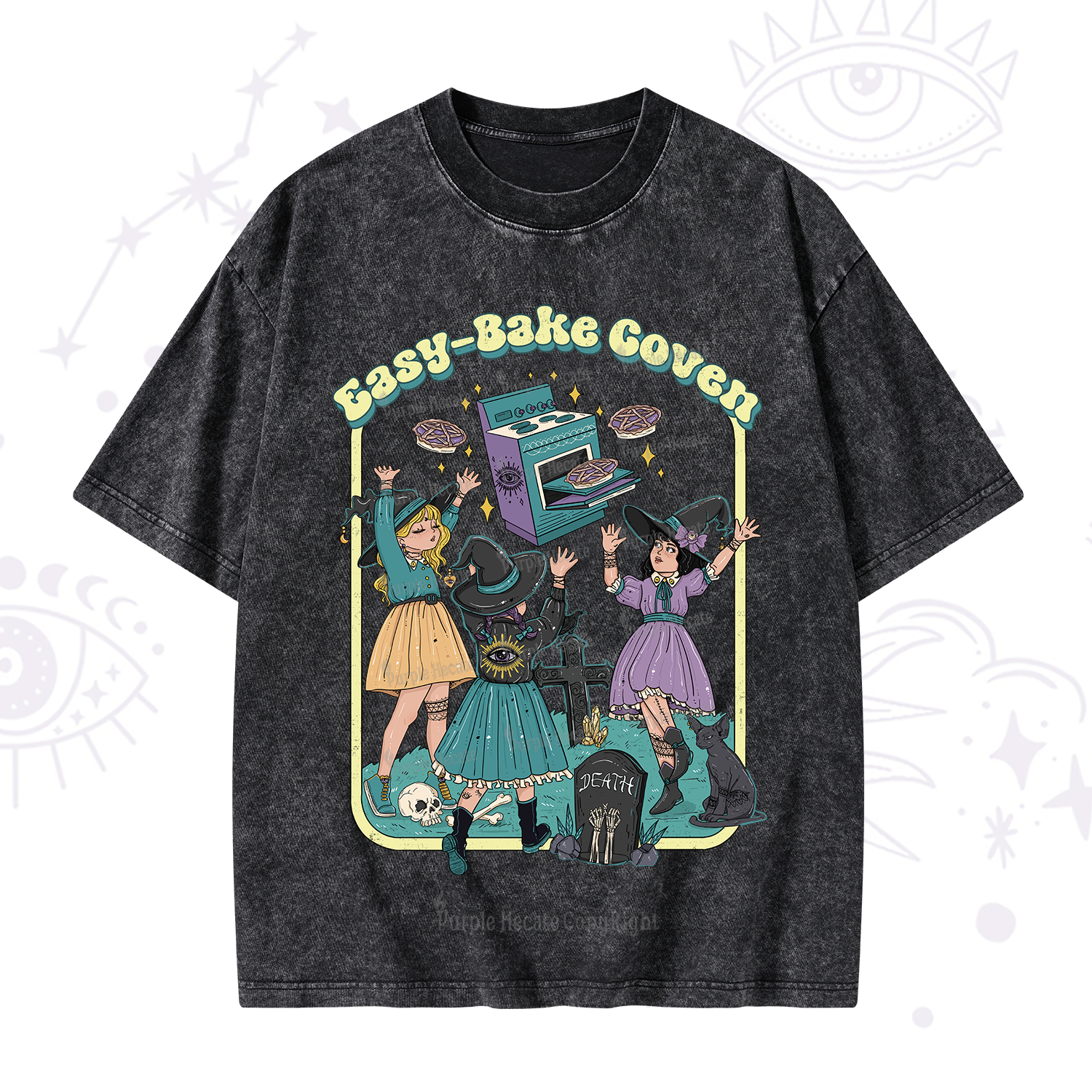 Purplehecate Easy Bake Coven Washed T-Shirt