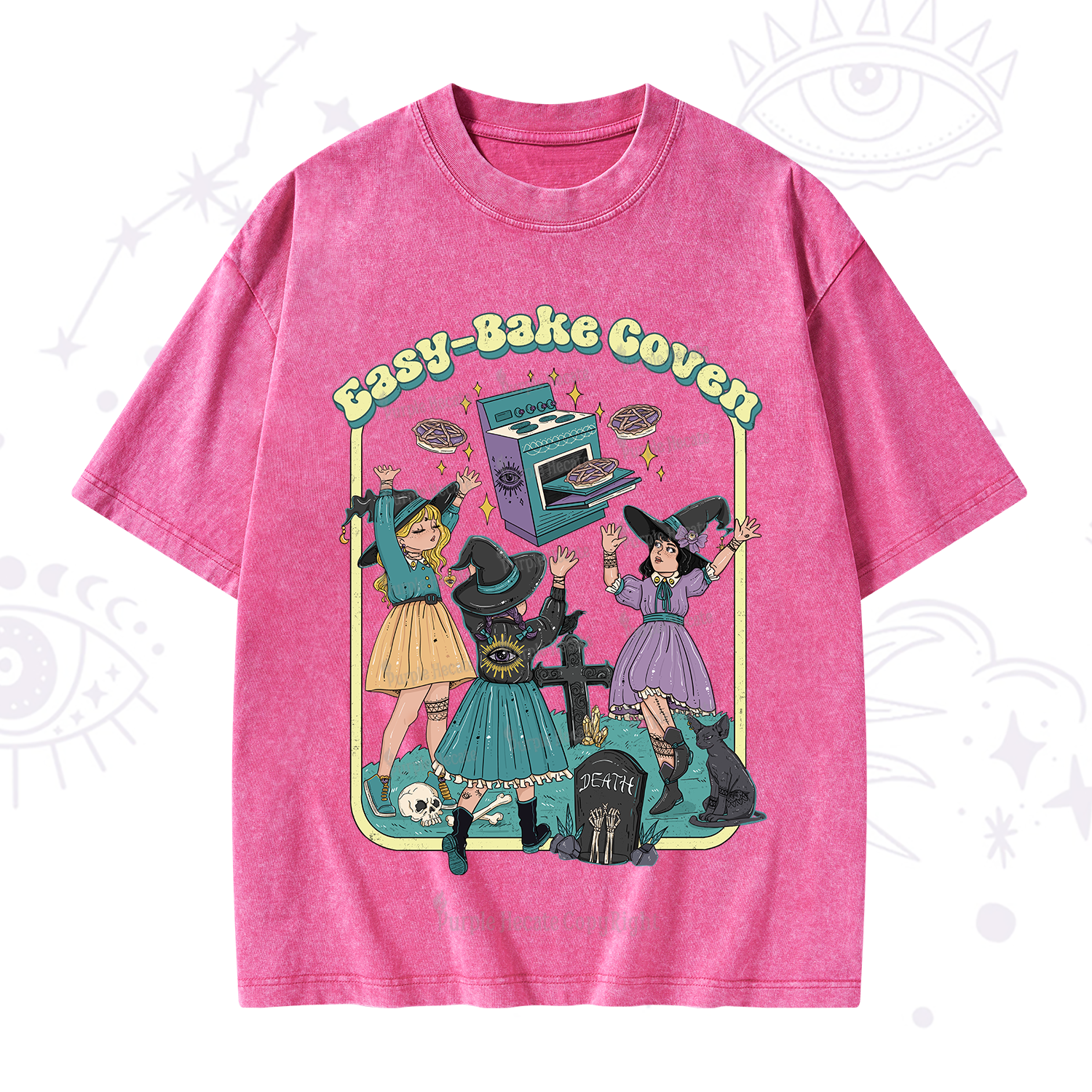 Purplehecate Easy Bake Coven Washed T-Shirt