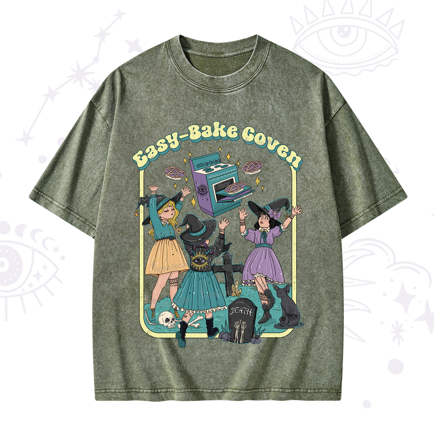 Purplehecate Easy Bake Coven Washed T-Shirt