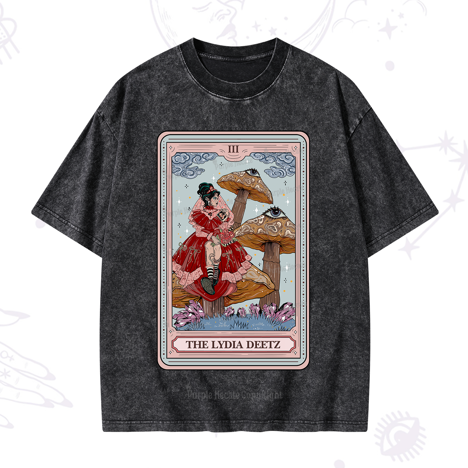 Purplehecate The Lydia Deetz Washed T-Shirt