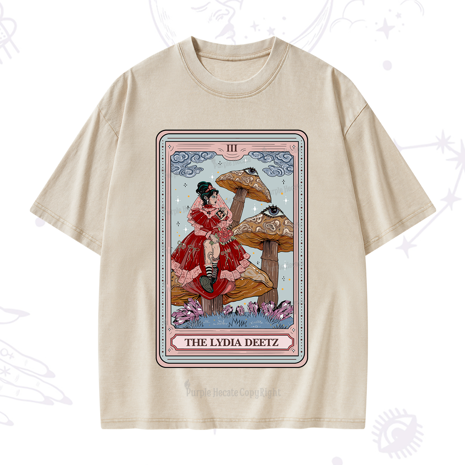 Purplehecate The Lydia Deetz Washed T-Shirt