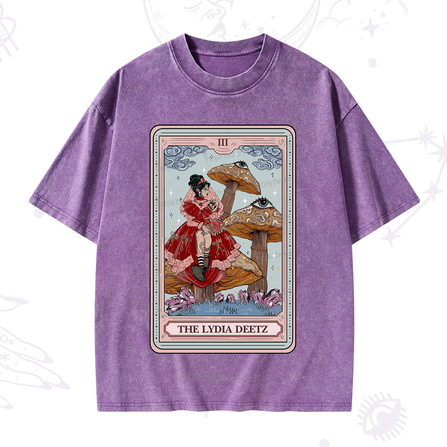 Purplehecate The Lydia Deetz Washed T-Shirt