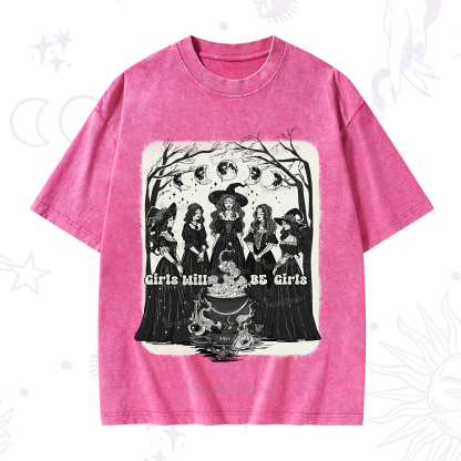 Purplehecate Girls Will Be Girls Washed T-Shirt