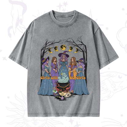 Purplehecate Girls Will Be Girls Washed T-Shirt