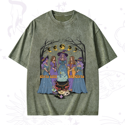 Purplehecate Girls Will Be Girls Washed T-Shirt