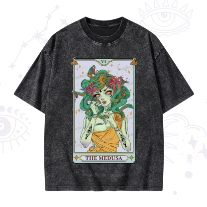 Purplehecate The Medusa Tarot Washed T-Shirt